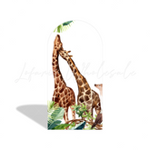 Safari Jungle Wild Baby Shower Birthday Party Arch Backdrop Wall Cloth Cover